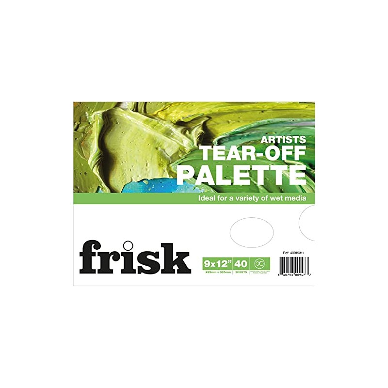 Frisk Tear Off Palettes, White, 9" x 12"