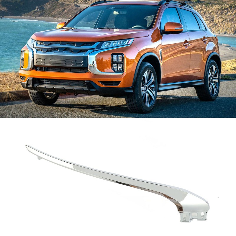 Front Bumper Upper Molding Trim Chrome Stylish Replacement for Mitsubishi