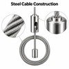 15Pcs 1M Adjustable LED Panel Suspension Cables – Steel Hanging