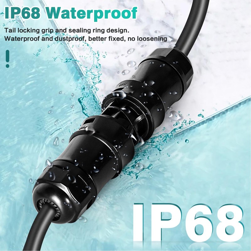 Micro Inverter Male Connector 3 Pin Waterproof Power for Hoymiles