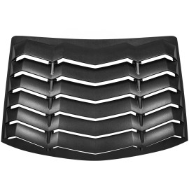 Bonbo Rear Window Louver Sun shade Scoop Cover Matte Black for Ford Mustang 1994-2004