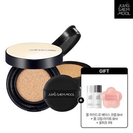 Jeongsaemmul Essential Skin Nuder Cushion Product + Refill + Double Edge Puff 2P + Flower Puff 1P 6. Medium / 에센셜 스킨 누더 쿠션 본품+리필 + 더블엣지퍼프 2P + 꽃퍼프1P 6. 미디엄