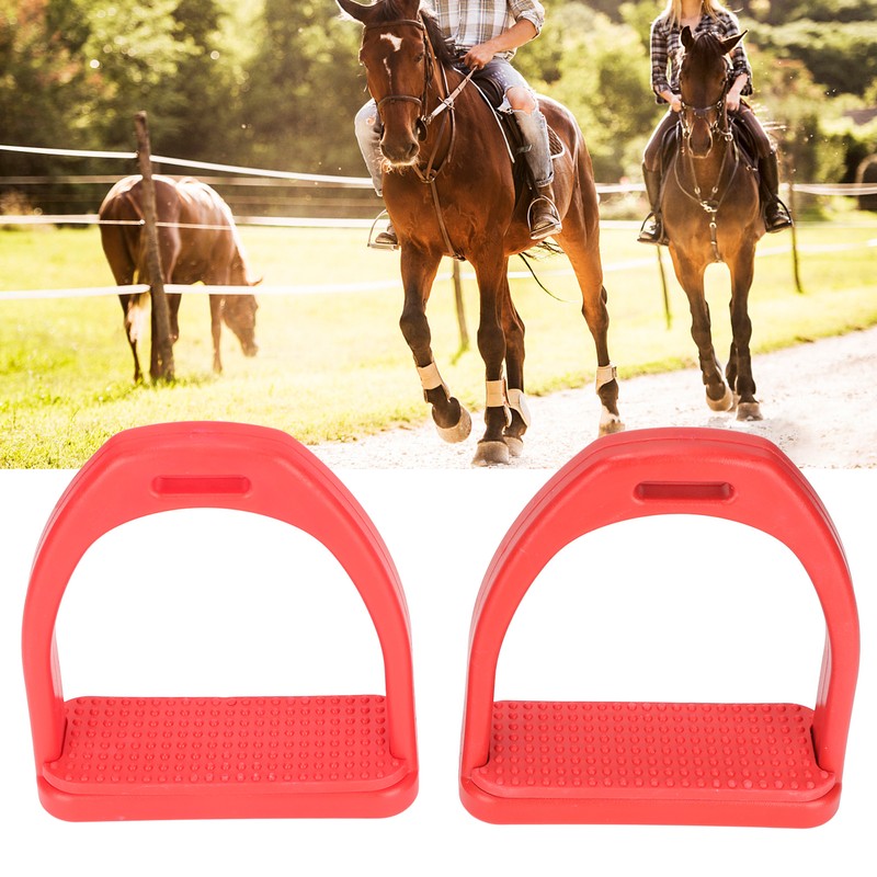 1 Pair Horse Stirrups Rubber Pad Slip Resistance Professional Engineering