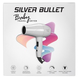 Silver Bullet Metallic Baby Dryer 1200W - White