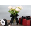 【Tekdeere】50mm Wide Solid Black Grosgrain Ribbon, Ideal for Gift Wrapping,