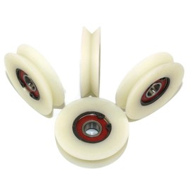 Pack of 4 Nylon Polyamide Pulley Wheels with 90° V groove Linear Guiding Wheels (V-58 mm-10 mm)