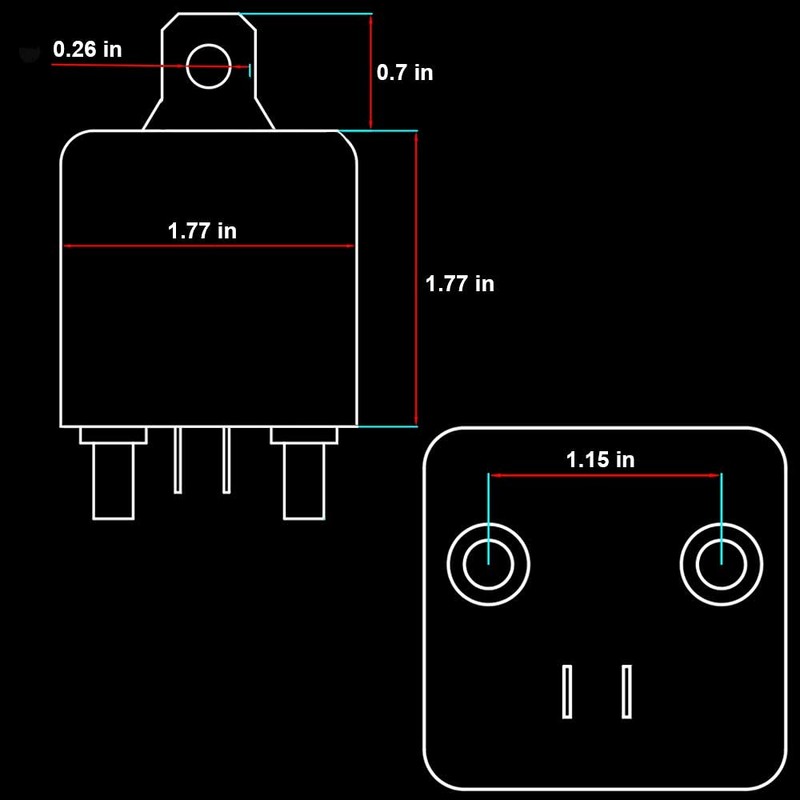 irhapsody Relay 200A, 24V Continuous Duty SPST 4-pin High Power