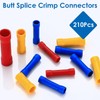 smseace 210 Pcs Butt Splice Connectors Kit 22-10AWG Butt Wire