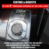 Vitonsbay Locking Fuel Cap,3" Nominal，Vented,Aluminum Fuel Cap Fit for Kenworth