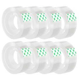 Ptwola 6 Rolls Transparent Tape, Clear Tape Refills Dispenser Tape Rolls 3/4 x 980 Inches All-Purpose Glossy Tape for Gift Wrapping Office Home School Desk Supplies