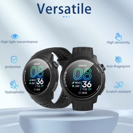 NOUKAJU [4pack] Screen Protector for COROS PACE Pro GPS Sport Watch, Tempered Glass Protector, HD Tempered Glass,9H Hardness Scratch Resistan Protector for COROS PACE Pro