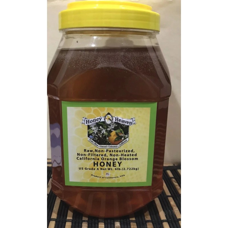 HONEY HEAVEN 6 LB (2.72 kg) CALIFORNIA ORANGE BLOSSOM HONEY-
