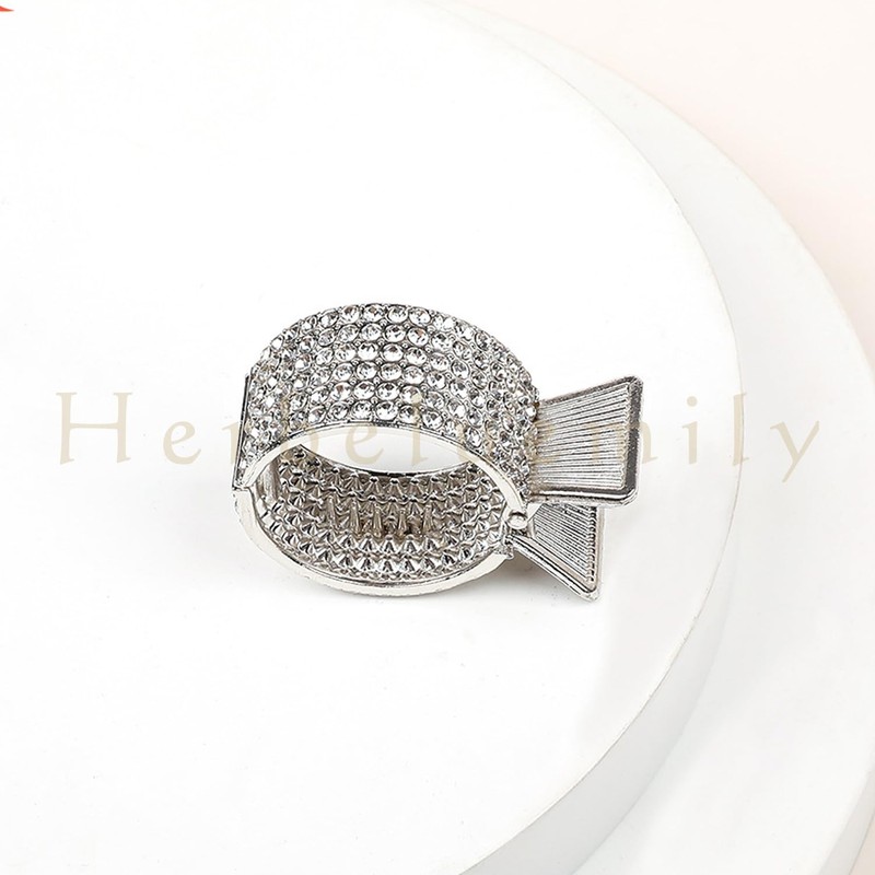 Herbeluemily Hair Claw Clip, Rhinestone Bijou Pony Holder, Hair Clip,