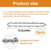 MIYUANGKJ Pack of 5 Saw Chains, 6 Inch Chains for
