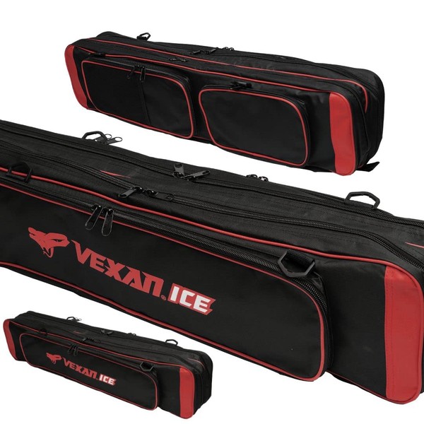 Vexan Ice Fishing Rod & Tackle Bag 36" Soft Case (Blue)