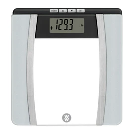 Weight Watchers Scales by Conair Scale for Body Weight | Digital Bathroom Scale with Body Fat, Muscle and BMI in Large Display Black