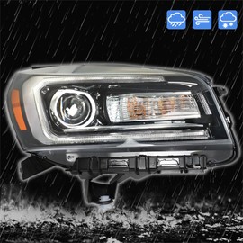 labwork Headlight Assembly Replacement for Acadia 2013-2016 Headlamp Halogen Passenger Side GM2503376, 23358995