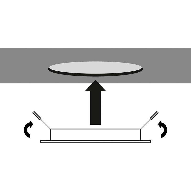 LED recessed ceiling light, 6 W, neutral white (~ 4500