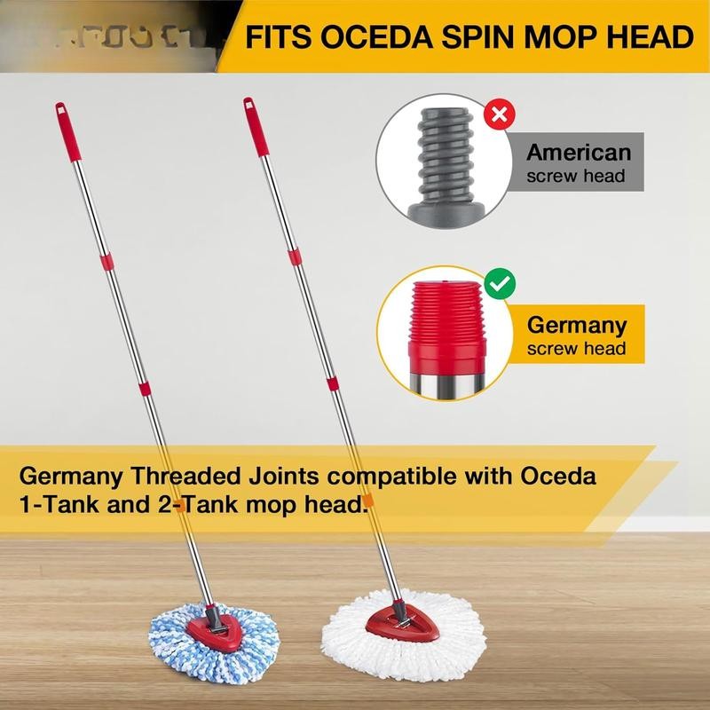 Spin Mop Replacement Handle for , 4-Section 30" to 58"