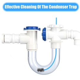 HJZHII 3 Pcs AC Drain Line Cleaner, Pipe Cleaners Condensate Pump Brush HVAC Condensate Drain Trap Clog Remover Filter Trap Flexible Long Pipe Unclog for Kitchen Sink Toilet Sewer Drains