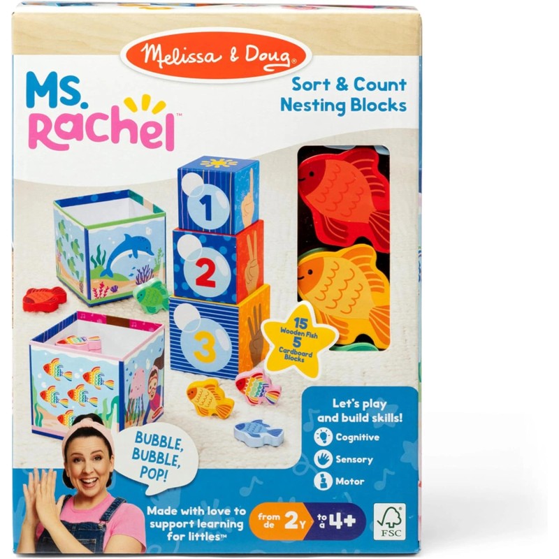 Melissa & Doug Ms. Rachel Sort and Count Nesting and