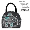 ZZKKO Indian Lotus Ethnic Elephant Lunch Bag Box Tote Organizer