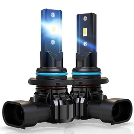 MZS 90-06 HB-4 Fog Light Bulbs, 6500K Bright White, Fanless Light Bulbs, Powersport Driving Bulbs, Pack of 2