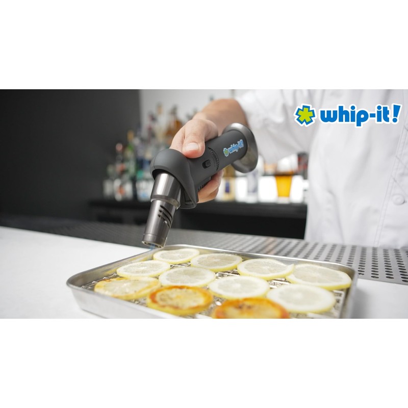 Whip-It! Tilt Torch Sky Blue. Butane Torch Lighter, Refillable Cooking