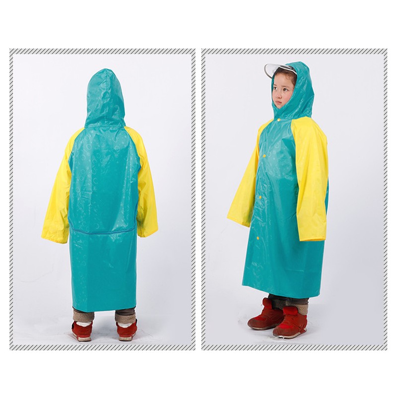 Kids Raincoat Toddler Windprood Rain Poncho Reusable Rain Jacket with
