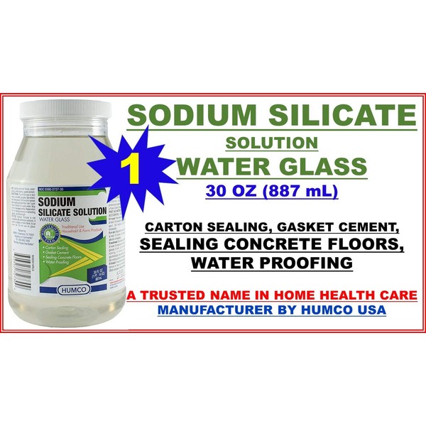 Sodium Silicate Freezable Solution, 40%, 30oz Per Jar