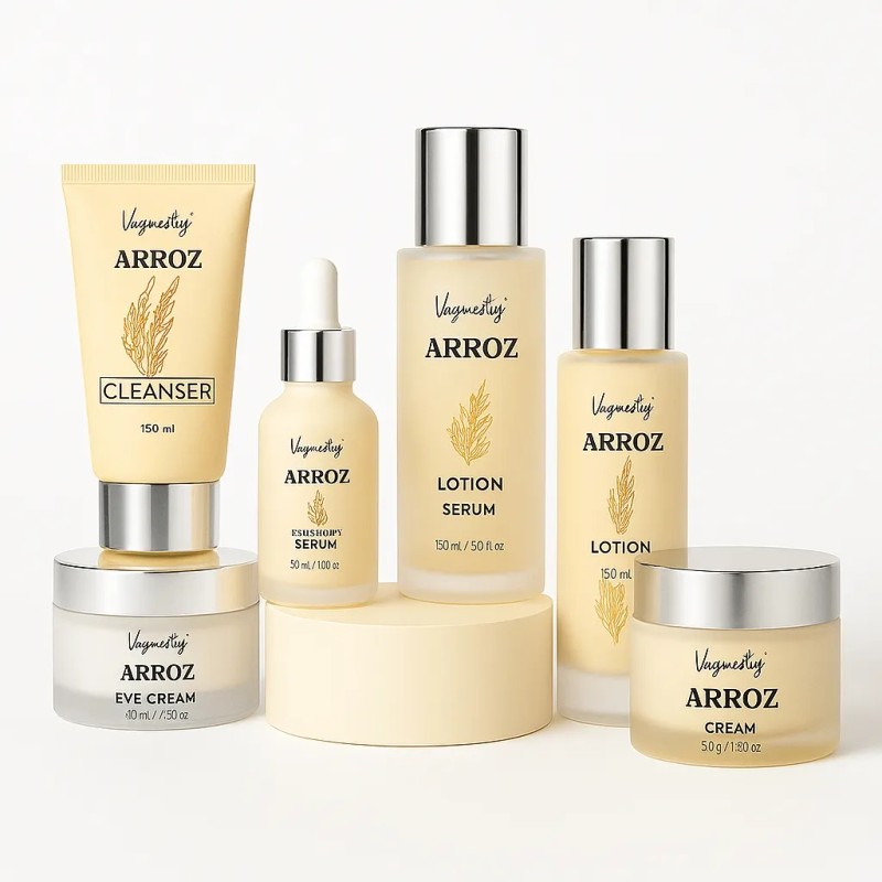 Kit Skincare Arroz Sérum Crema Tónico Vogirlog