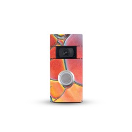 MightySkins Glossy Glitter Skin Compatible with Ring Video Doorbell (2nd Generation) - Rainbow Bubbles | Protective, Durable High-Gloss Glitter Finish | Easy to Apply