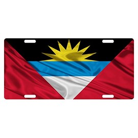 Antigua and Barbuda Flag Custom License Emblem (VERSION 2)