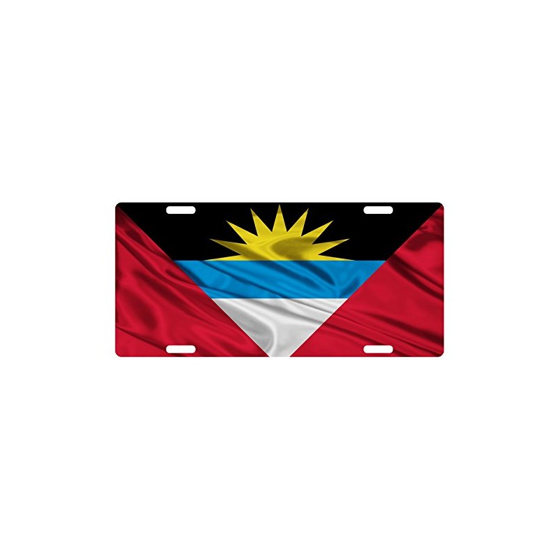 Antigua and Barbuda Flag Custom License Emblem (VERSION 2)