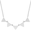 Silverly Women's 925 Sterling Silver Triangle Geometric Charms Pendant Necklace,