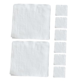 ORFOFE 8Pcs Burp Cloths Soft Reusable Muslin Wash Cloths for Boy Girl Comfortable and Durable Urinary Pads for Newborns for Everyday Use