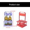 Soporte plegable eficaz de 4 botellas, de construcción resistente, soporte