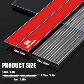 Wall Corner Protector Edge Guard - Peel and Stick Self-Adhesive Wall Trim Moulding, Inside & Outside Corner Molding Trim Caulk Strip for Wall Edge, Ceiling, Countertop – Clear, 1.18INx4FT