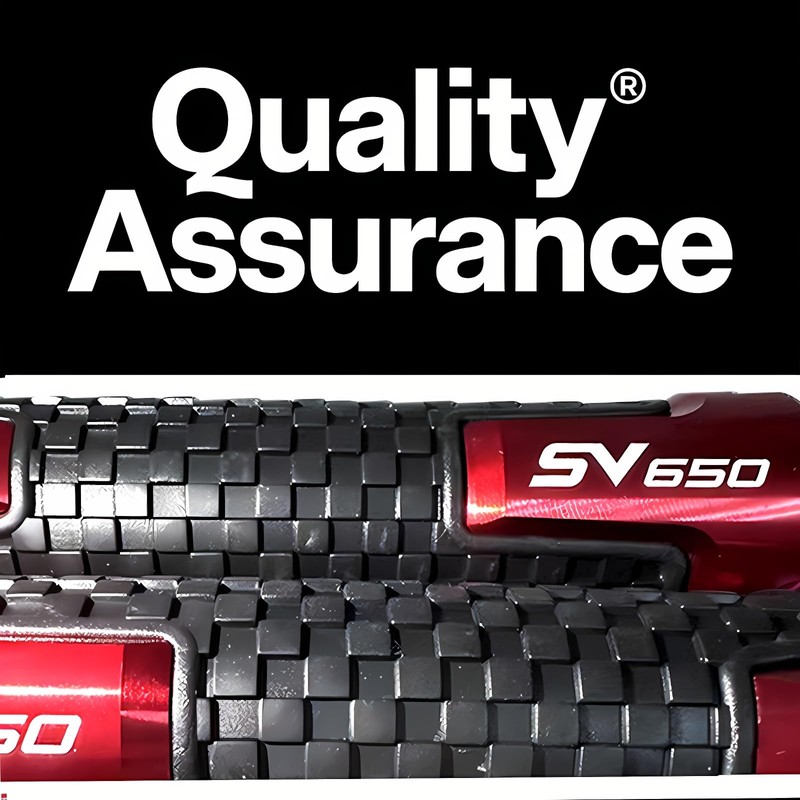 Red Sport Motorcycle CNC Anti-Slip 7/8" 22mm Grips for Suzuki