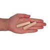 SKIR'CO (50 pcs) Wooden Dowels 12 x 60 mm, Grooved