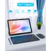 2 in 1 Tablet with Keyboard Case Mouse Stylus, 10