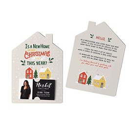 Set of Is A New Home On Your Christmas List This Year? Greeting Cards - Christmas Mailers - Real Estate Cards with Envelopes Included - Designed for Real Estate Agents - Pack of 10 - M76-M001