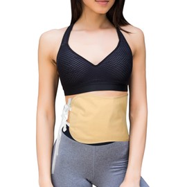 Castor Oil Pack Wrap, Organic Cotton for Stomach, Reusable Castor Oil Pack for Liver Detox (Yellow)