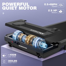 ANCHEER Walking Pad, Compact Under Desk Treadmill, 3 in 1 Treadmills, Running Machine for Home Small Office