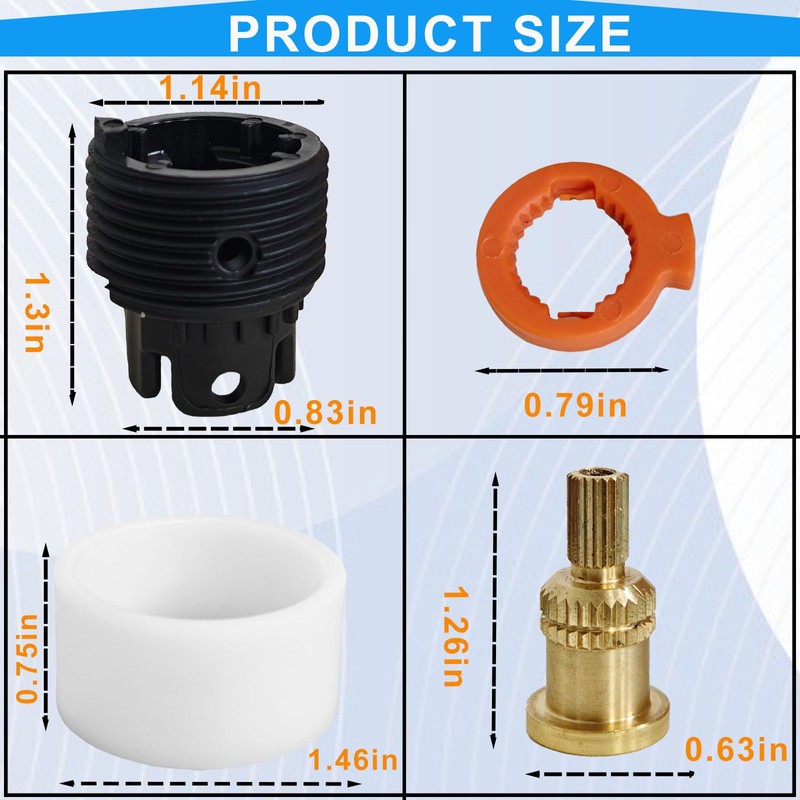 10350-NA Deep Rough Kit, 3/4" Depth Shower Valve Extension for