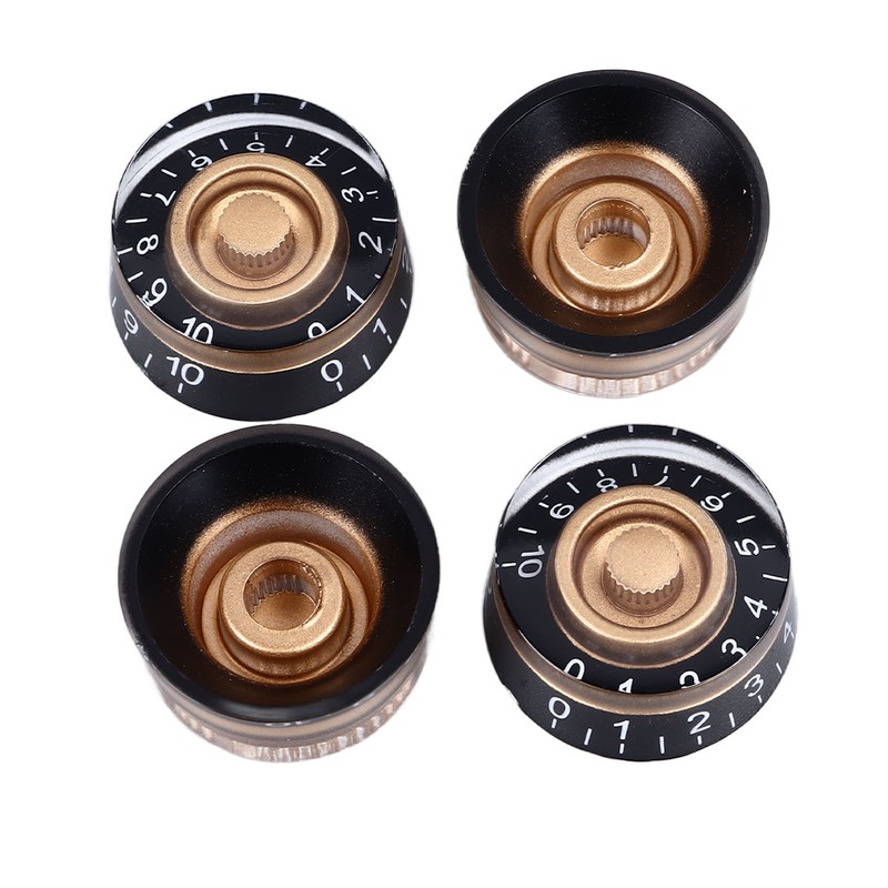 4PCS Electric Guitar Bass Knobs Potentiometer Knob Caps for Volume