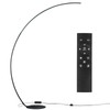 NUÜR Arc Floor Lamp, 67" Tall Black Gold LED Modern