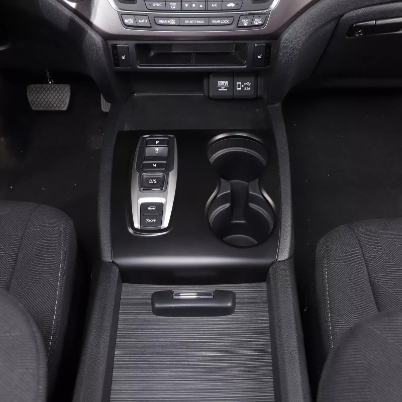 car-attention Matt Black Central Gear Shift Panel Cup Holder Cover