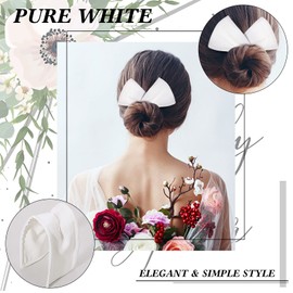 4 piezas Deft Hair Bun Maker Donut Hair Bun Tool Magic Clip Hair Bun Maker French Hairstyle Twister Flexible Bandas elásticas reutilizables para niñas mujeres Peinado herramienta (negro, blanco, caqui, rosa)