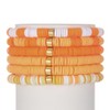 SCRDPRAD Macaron Multi-layer 6Pcs Bohemia Bracelet for Women Heishi Clay